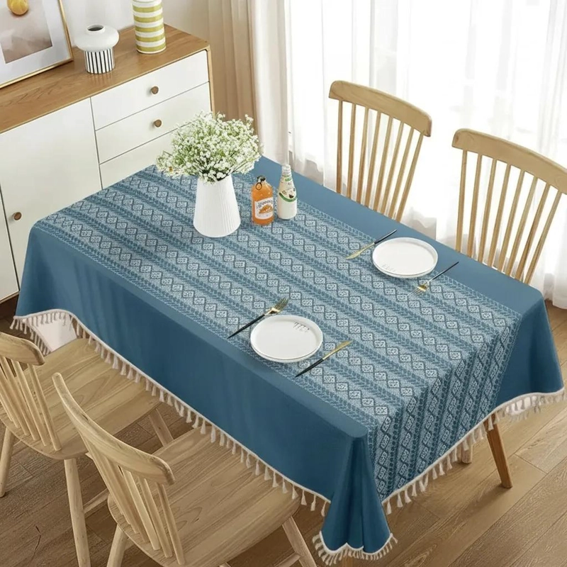 MANTEL RECTANGULAR IMPERMEABLE 220X140 CM PARA COMEDOR - 4