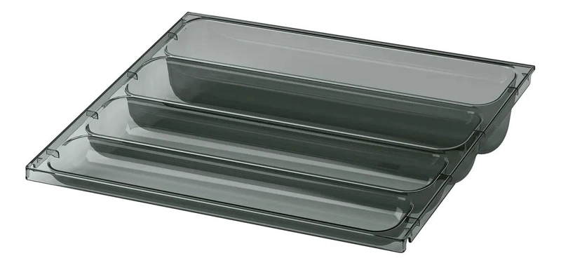 BANDEJA COLGANTE DE PLASTICO RECICLADO PARA BAÑO 36X31 CM - 1
