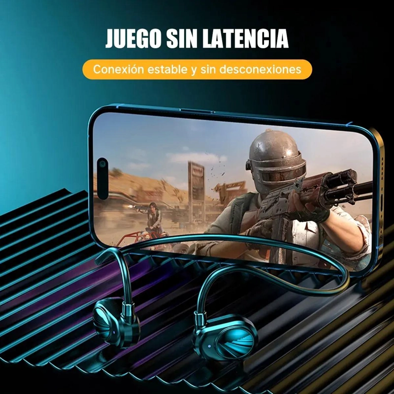 AUDIFONOS INALAMBRICOS BLUETOOTH PARA DEPORTE CON SONIDO HIFI - 5