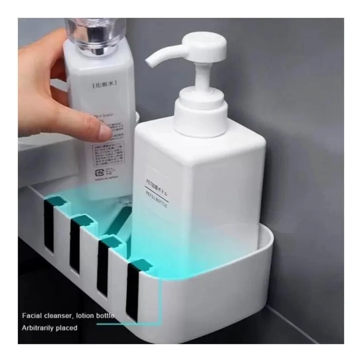 ESTANTE ESQUINERO AUTOADHESIVO PARA BAÑO Y COCINA - 2