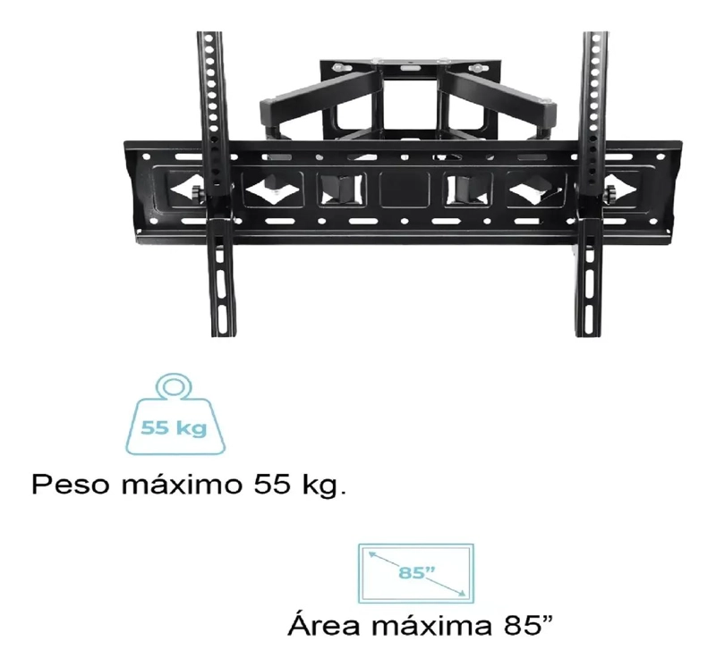 SOPORTE ARTICULADO PARA TV DE 32 A 80 PULGADAS CON DOBLE BRAZO - 3