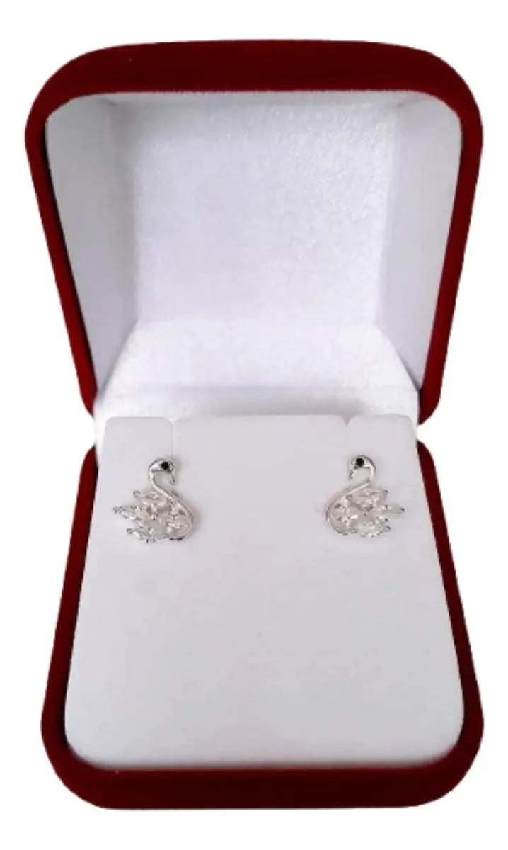 AROS ELEGANTES DE PLATA 925 CON MICROCIRCONES BRILLANTES - 3