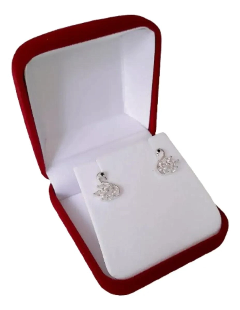 AROS ELEGANTES DE PLATA 925 CON MICROCIRCONES BRILLANTES - 4