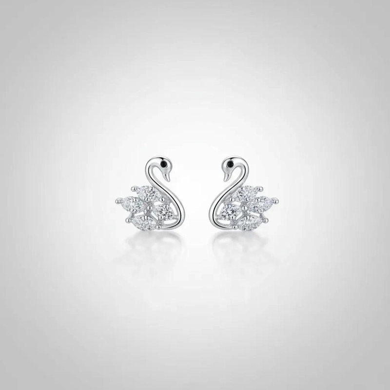 AROS ELEGANTES DE PLATA 925 CON MICROCIRCONES BRILLANTES - 7