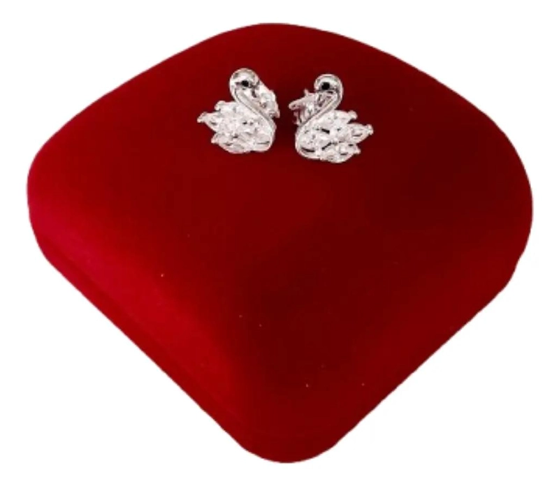 AROS ELEGANTES DE PLATA 925 CON MICROCIRCONES BRILLANTES - 8