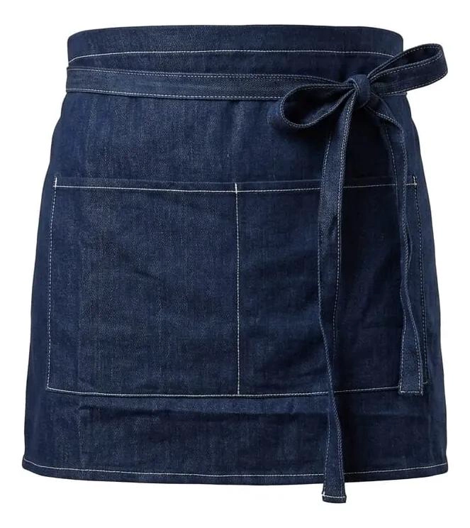 DELANTAL UNISEX DE MEZCLILLA CON COSTURAS REFORZADAS - 1