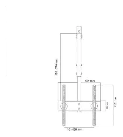 SOPORTE DE TECHO PARA TELEVISORES DE 14 A 32 PULGADAS - 2