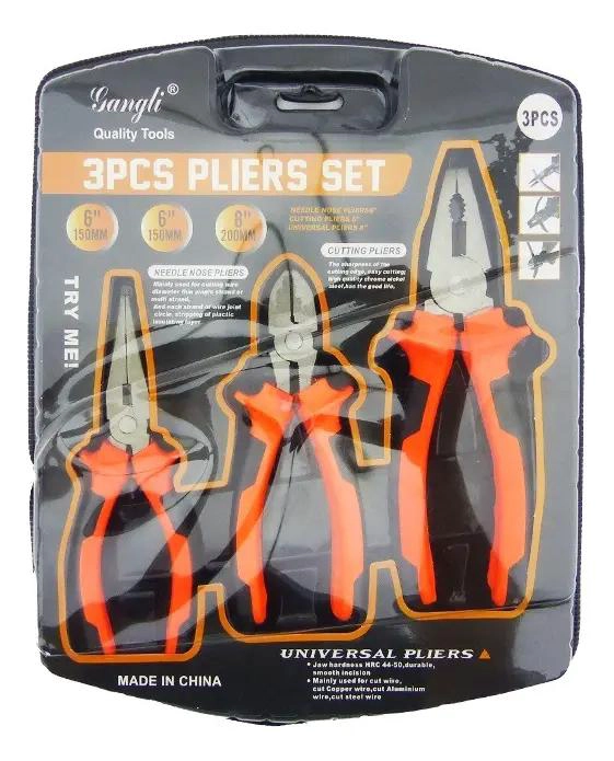 SET DE 3 PINZAS UNIVERSALES PARA USO VARIADO - 1