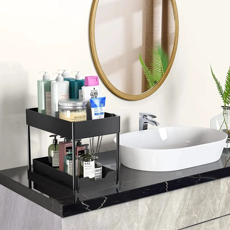 ORGANIZADOR DESLIZANTE PARA BAÑO Y COCINA CON CAJON - 4