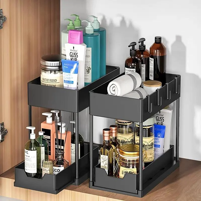 ORGANIZADOR DESLIZANTE PARA BAÑO Y COCINA CON CAJON - 7