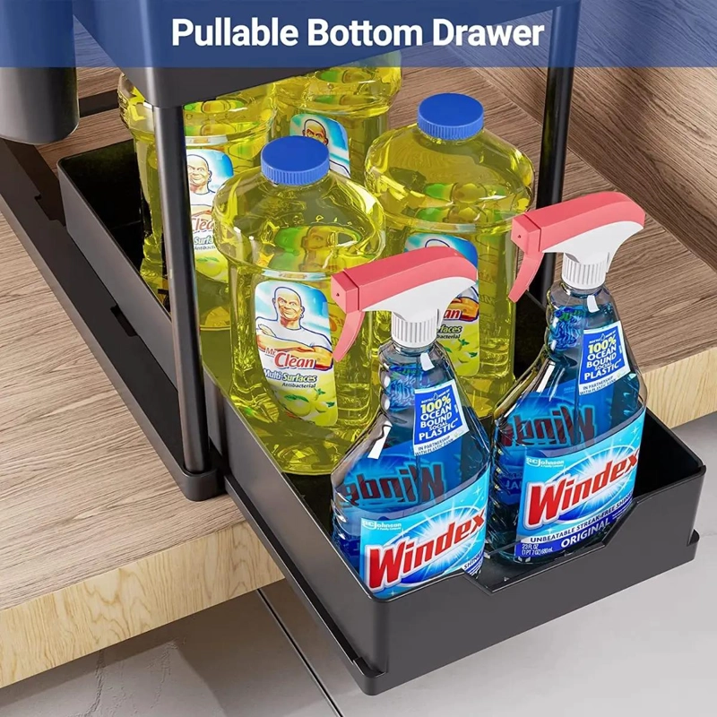 ORGANIZADOR DESLIZANTE PARA BAÑO Y COCINA CON CAJON - 8