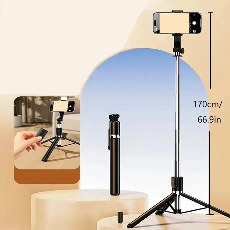 SELFIE STICK MONOPOD 3 EN 1 CON CONTROL REMOTO BLUETOOTH - 2