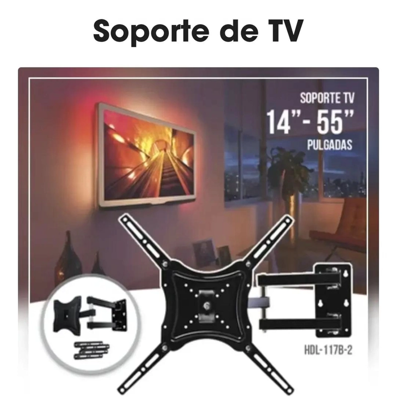 SOPORTE GIRATORIO PARA PANTALLAS DE 14 A 55 PULGADAS - 3