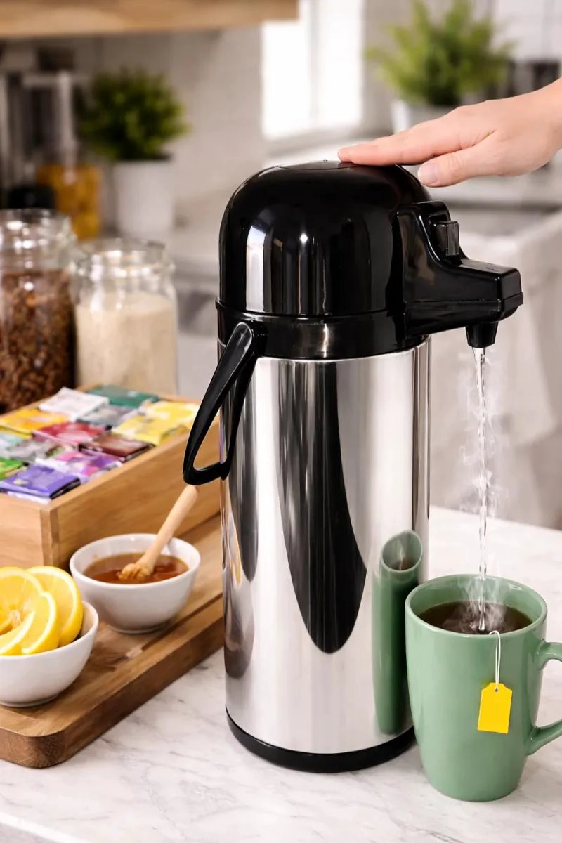 TERMO SIFON ACERO INOXIDABLE 1.9 LITROS PARA BEBIDAS CALIENTES Y FRIAS - 3