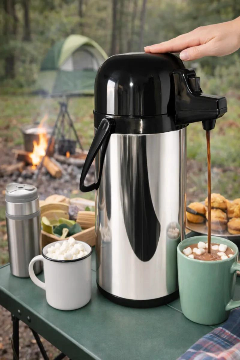 TERMO SIFON ACERO INOXIDABLE 1.9 LITROS PARA BEBIDAS CALIENTES Y FRIAS - 4