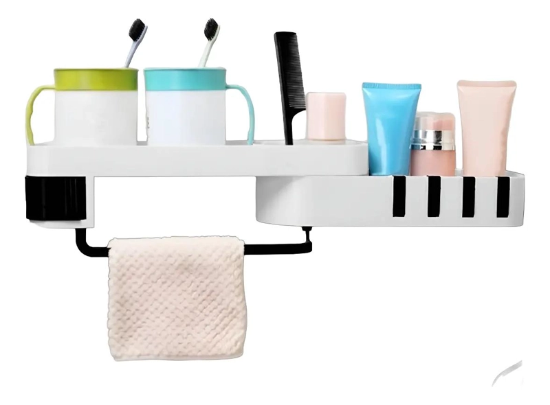 ESTANTE ESQUINERO AUTOADHESIVO PARA BAÑO Y COCINA - 5