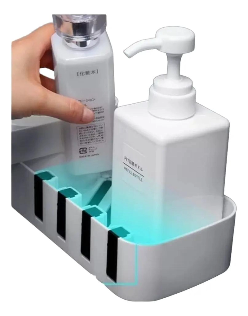 ESTANTE ESQUINERO AUTOADHESIVO PARA BAÑO Y COCINA - 6