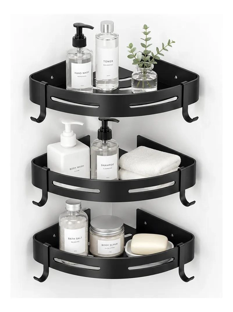 ESTANTERIAS DE ACERO INOXIDABLE PARA BAÑO Y COCINA 3 PIEZAS - 1