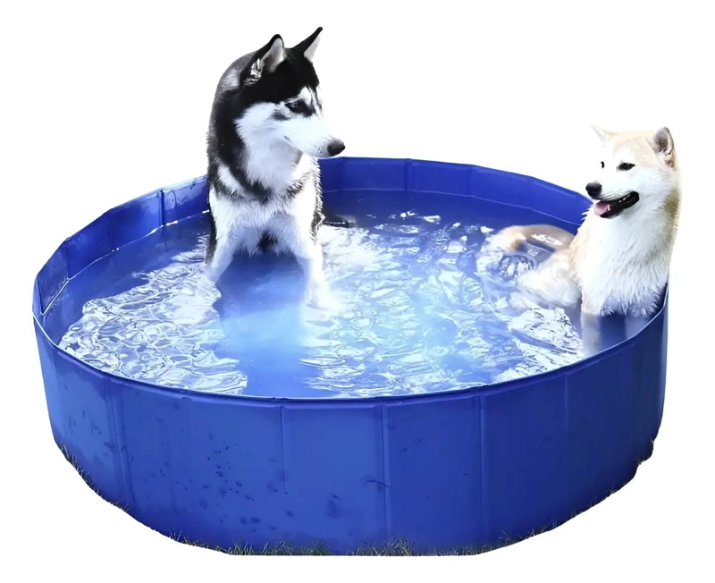 PISCINA PLEGABLE PORTATIL PARA NIÑOS Y MASCOTAS 120X30 CM - 1