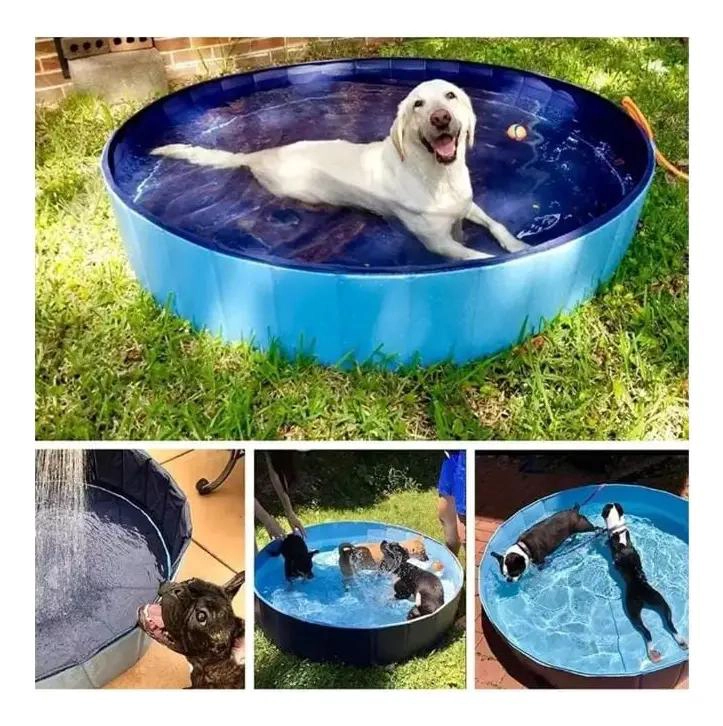 PISCINA PLEGABLE PORTATIL PARA NIÑOS Y MASCOTAS 120X30 CM - 3