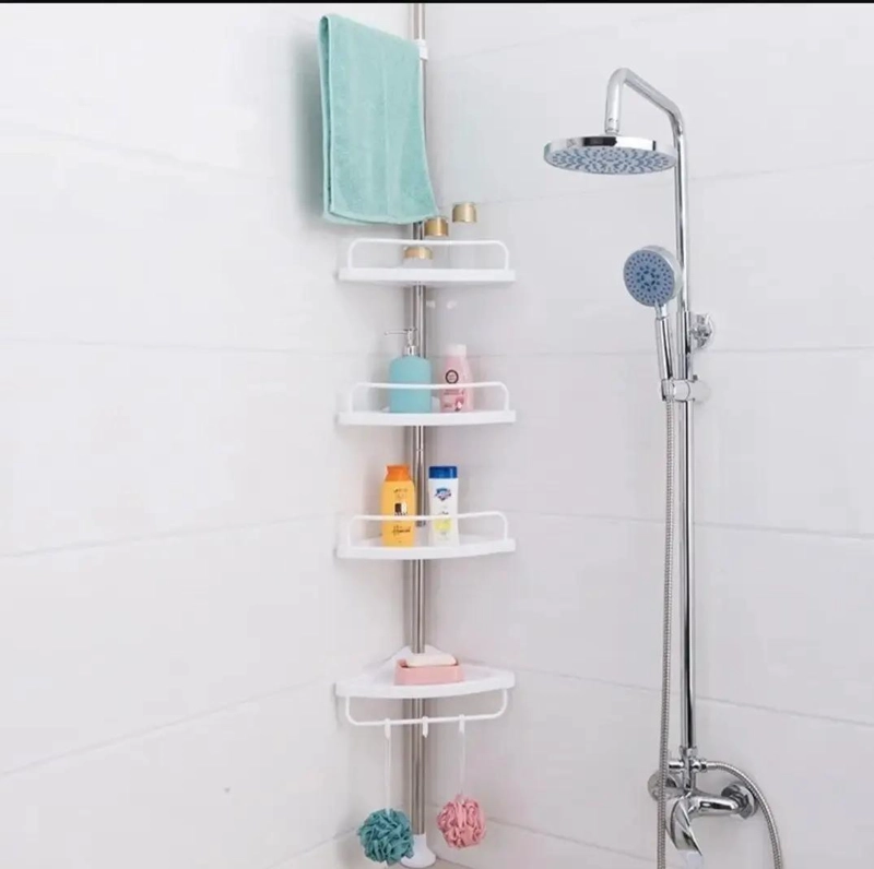 ESTANTERIA ESQUINERA AJUSTABLE PARA DUCHA Y BAÑO DE 4 NIVELES - 2