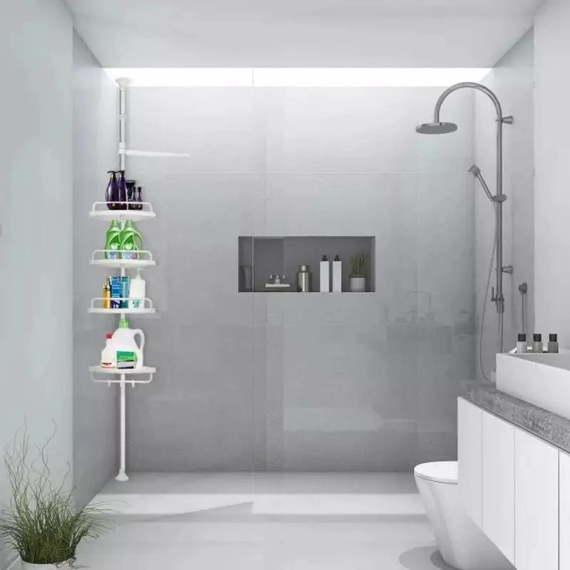 ESTANTERIA ESQUINERA AJUSTABLE PARA DUCHA Y BAÑO DE 4 NIVELES - 3
