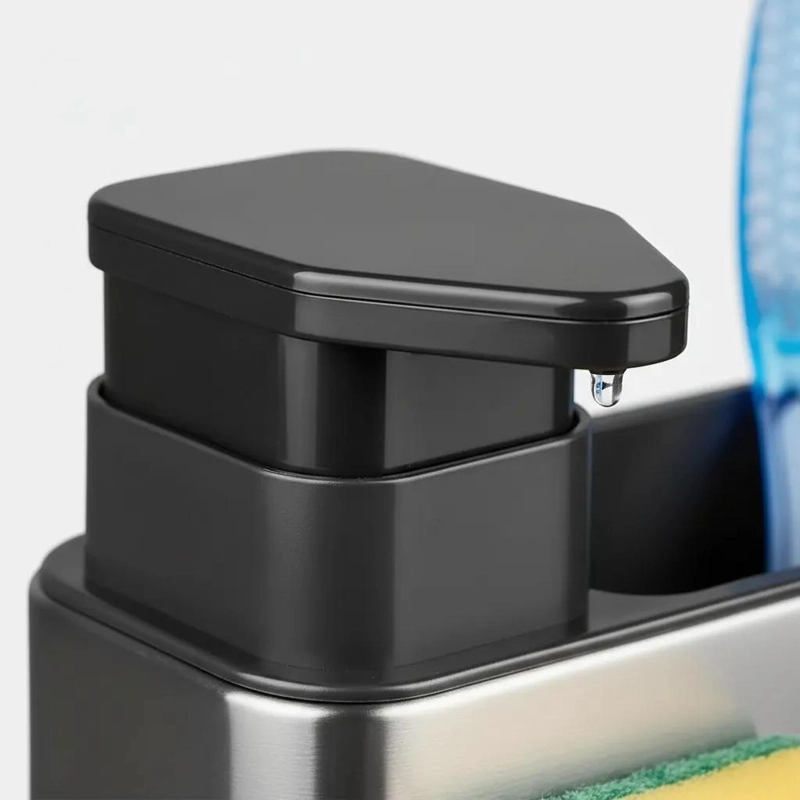DISPENSADOR DE LAVALOZAS Y PORTA ESPONJA ORGANIZADO PARA COCINA - 7