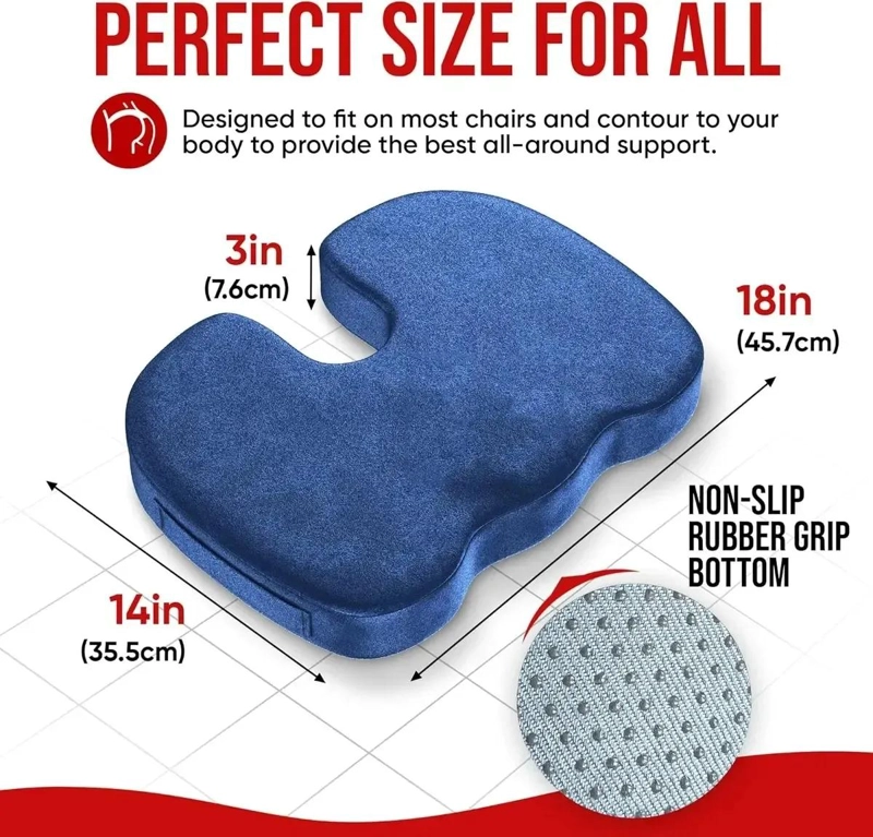 COJIN LUMBAR Y ASIENTO ERGONOMICO PARA SILLAS DE OFICINA - 2