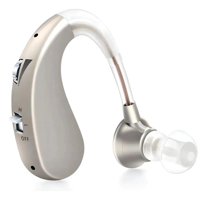 AUDIFONO RECARGABLE CON REDUCCION DE RUIDO COLOR CREMA - 1