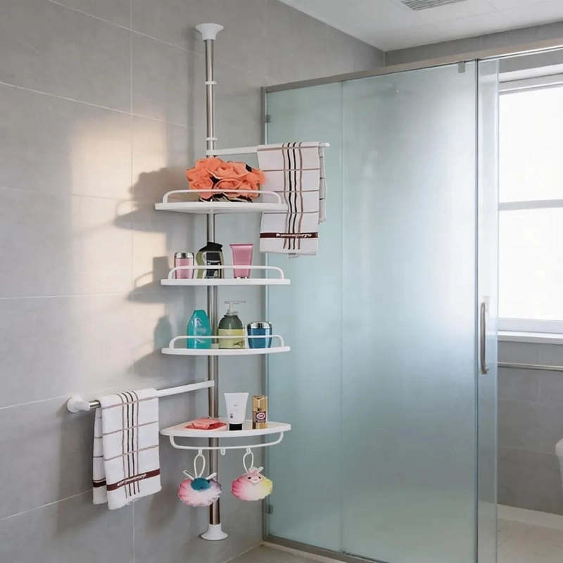 ORGANIZADOR ESQUINERO DUCHA BAÑO MULTIUSO 4 NIVELES AJUSTABLE - 2