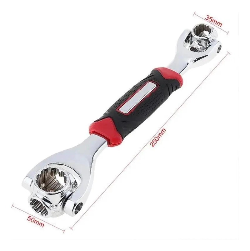 LLAVE COMBINADA DE ACERO CON MANGO ANTIDESLIZANTE - 5