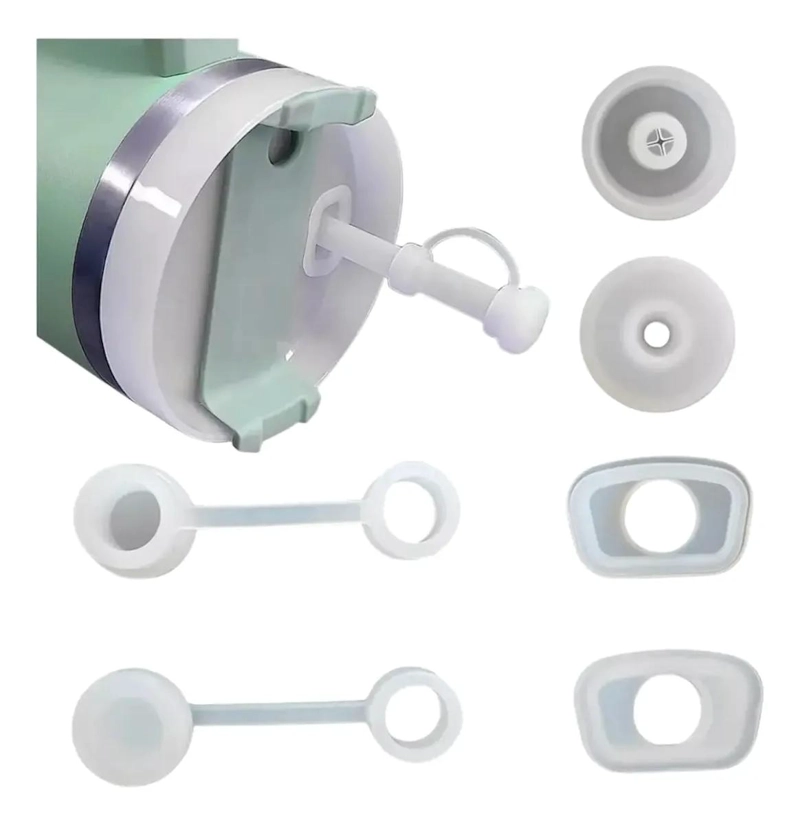 SET DE 2 BOMBILLAS REUTILIZABLES Y TAPA ANTIDERRA PARA VASO TE RMICO - 2