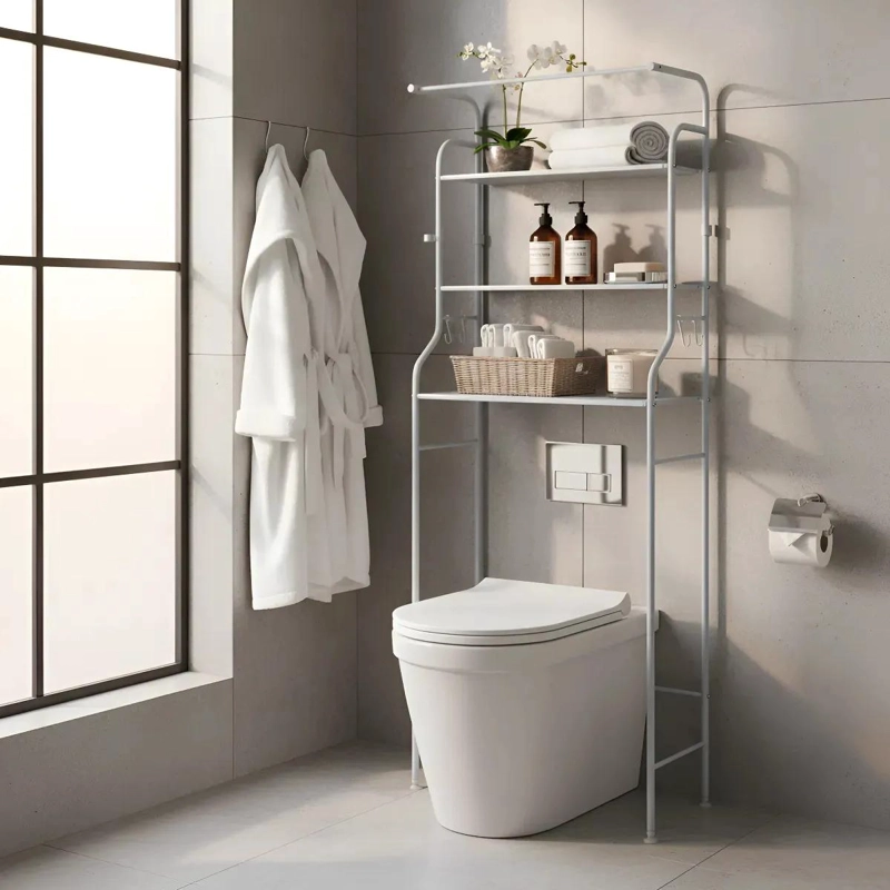 ORGANIZADOR DE BAÑO VERTICAL DE 3 ESTANTES PARA ESPACIOS REDUCIDOS - 1