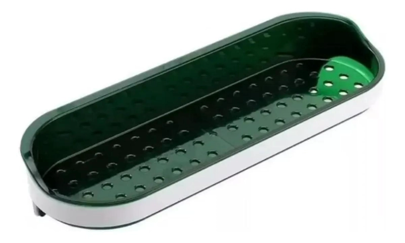 ESTANTE ADHESIVO ORGANIZADOR PARA COCINA Y BAÑO CON GANCHOS - 1