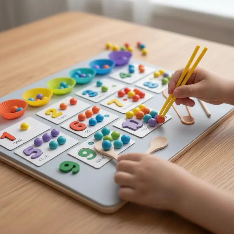 JUEGO DIDACTICO DE CONTEO Y CLASIFICACION DE COLORES - 1