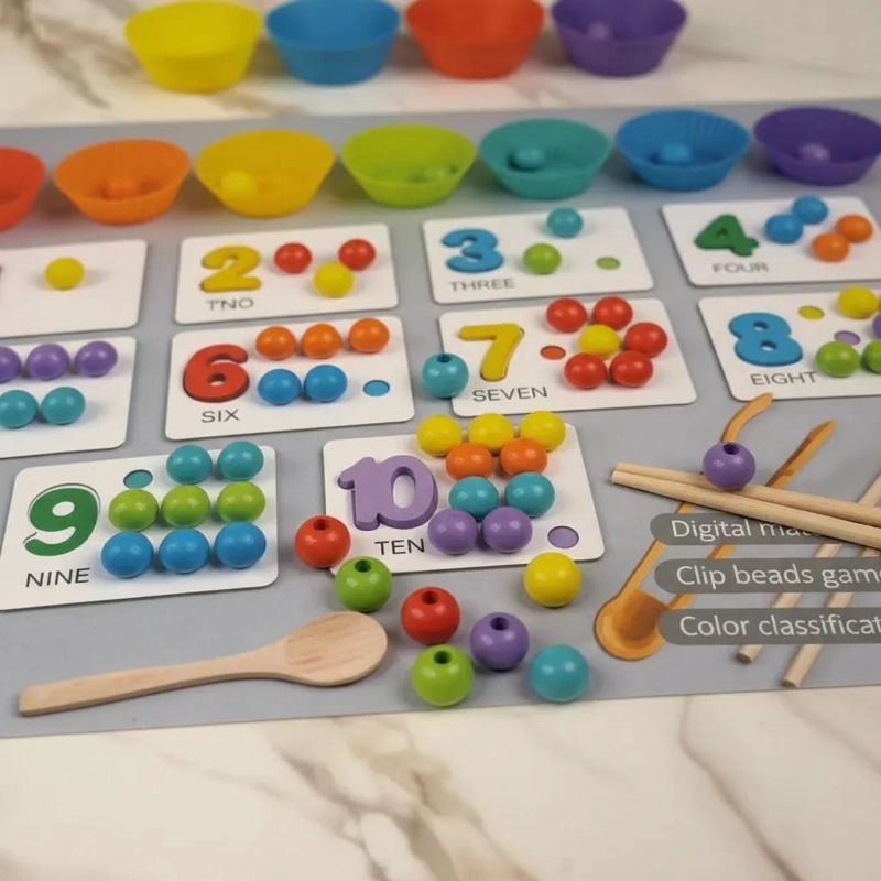 JUEGO DIDACTICO DE CONTEO Y CLASIFICACION DE COLORES - 4