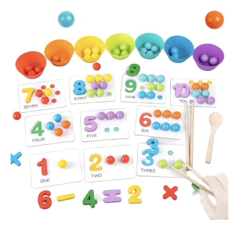 JUEGO DIDACTICO DE CONTEO Y CLASIFICACION DE COLORES - 6