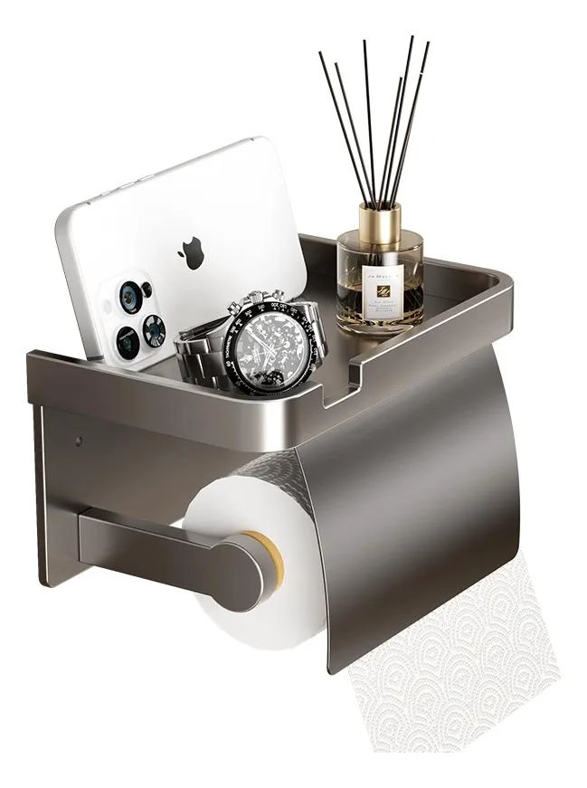 PORTA METAL HIGIE NICO ORGANIZADOR PARA BAÑO CON TAPA - 1