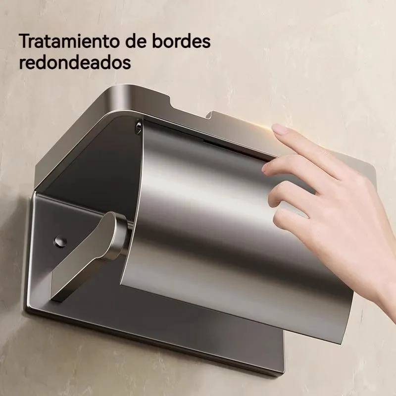 PORTA METAL HIGIE NICO ORGANIZADOR PARA BAÑO CON TAPA - 2