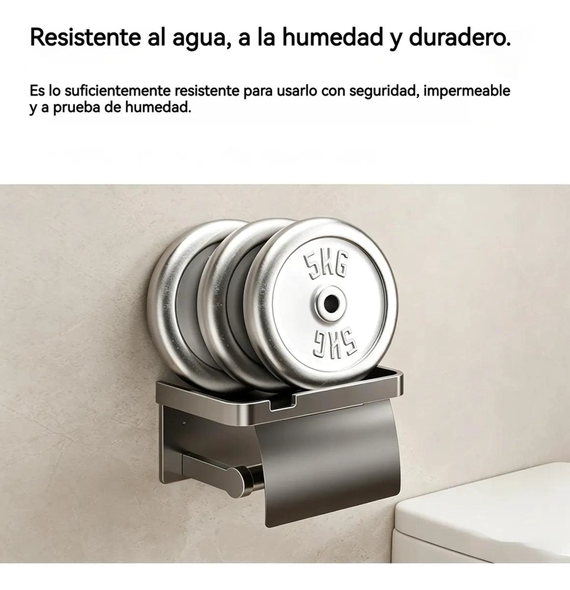 PORTA METAL HIGIE NICO ORGANIZADOR PARA BAÑO CON TAPA - 4