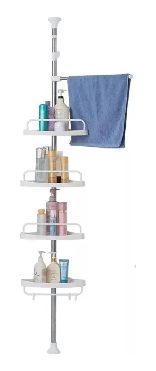ESQUINERO DE DUCHA AJUSTABLE CON 4 REPISAS MULTIUSOS - 1
