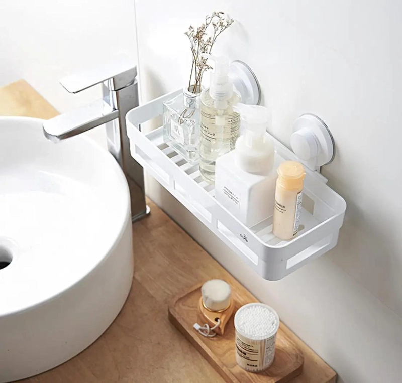 ESTANTE DE BAÑO CON VENTOSAS PARA FACIL INSTALACION Y ORGANIZACION - 6