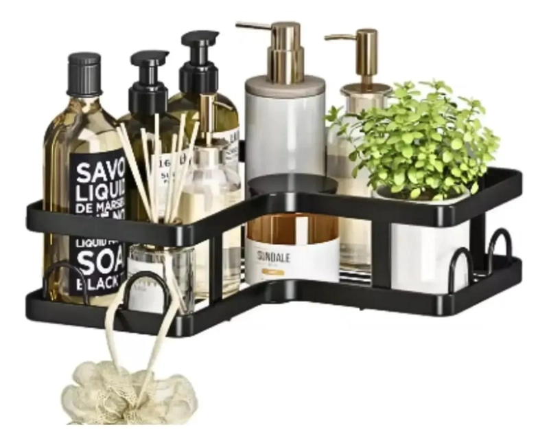 ORGANIZADOR ESQUINERO PARA DUCHA Y BAÑO AJUSTABLE CON 4 ESTANTES - 3