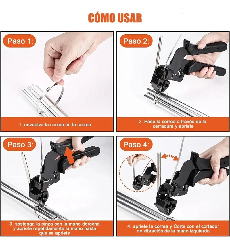 ALICATE DE ACERO CARBONO CON MANGO DE PVC - 4