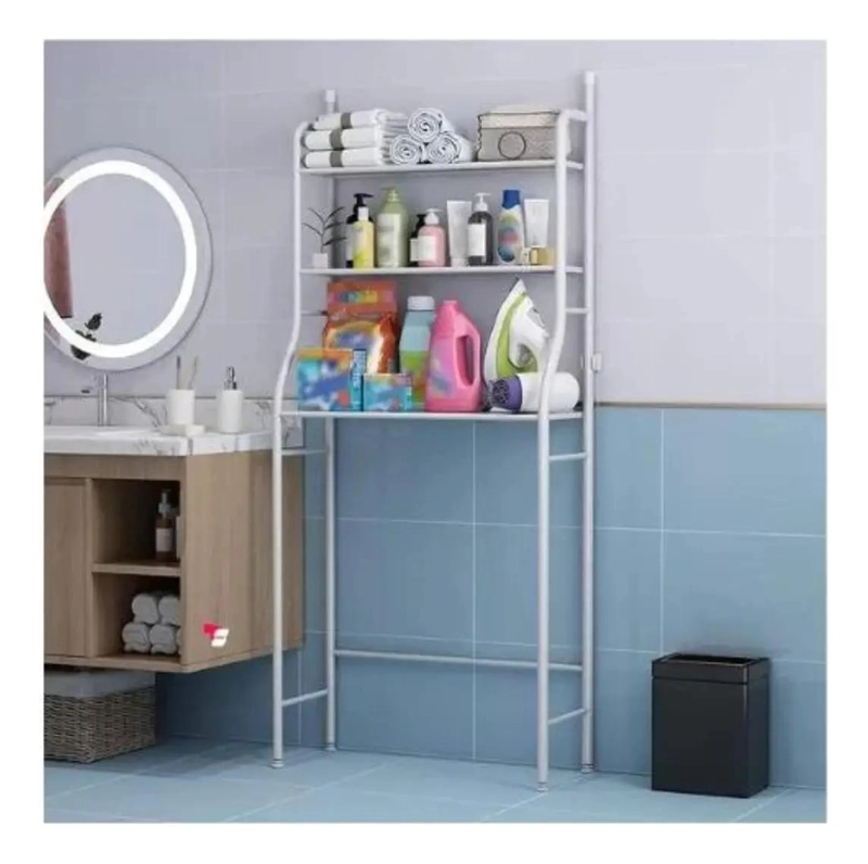 ESTANTE METALICO ORGANIZADOR DE BAÑO CON 3 NIVELES - 3