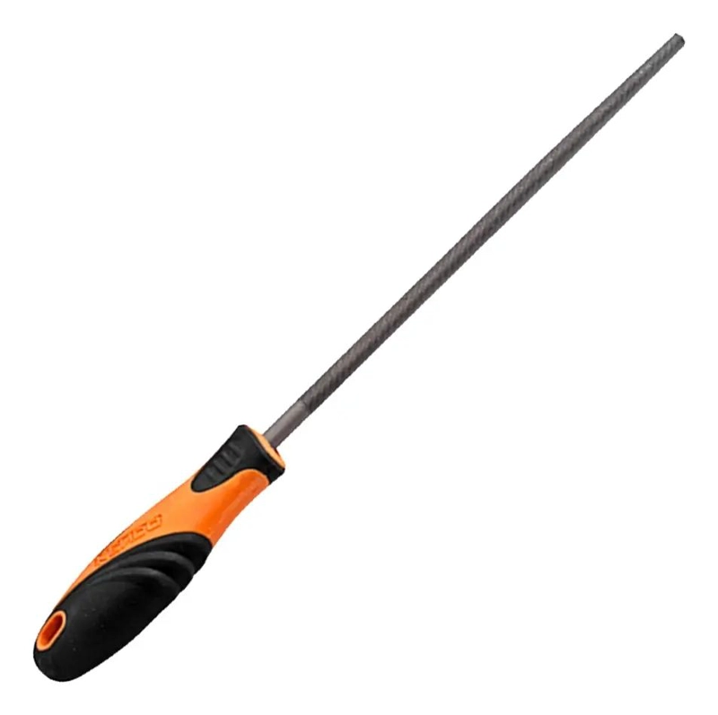 LIMA REDONDA DE ACERO INOXIDABLE CON MANGO ERGONOMICO - 1