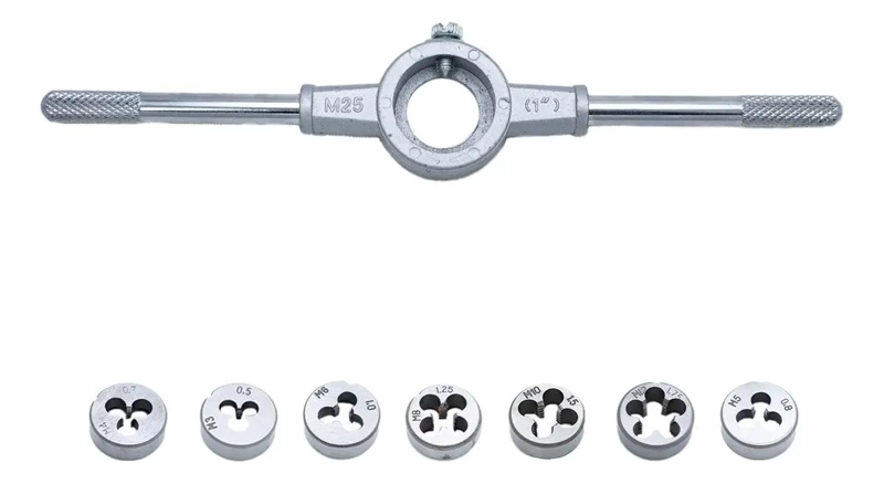 CONJUNTO DE TARRAJAS HEMBRA DE 8 PIEZAS PARA PROYECTOS - 1