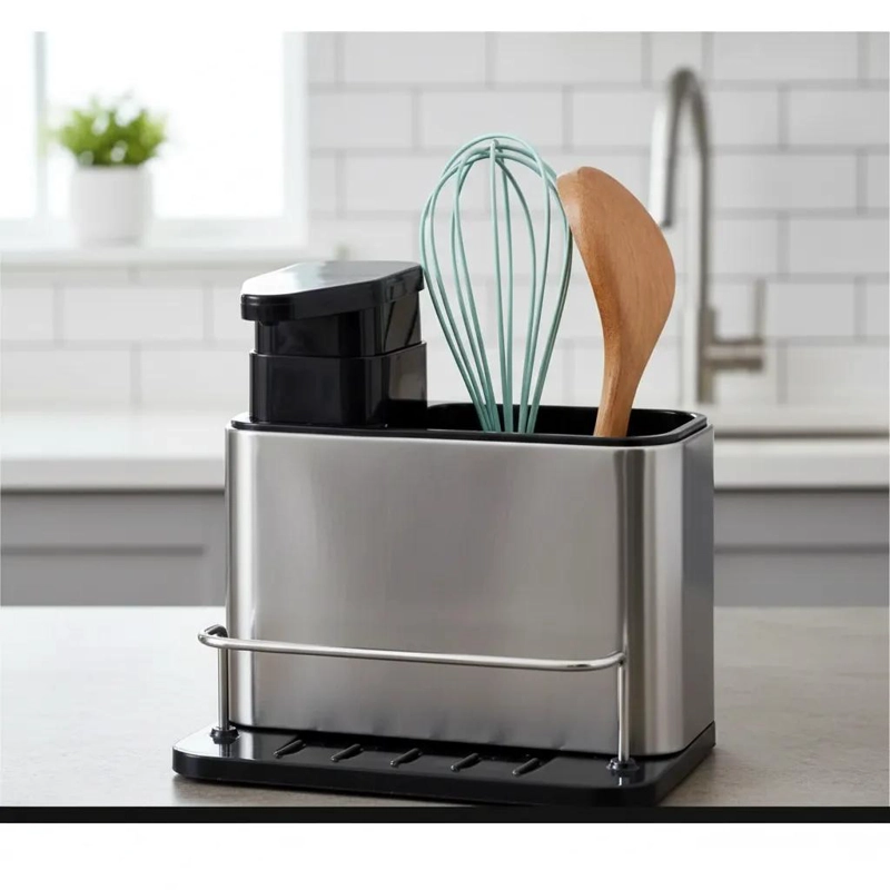 DISPENSADOR DE JABON Y PORTA ESPONJA PARA COCINA - 3