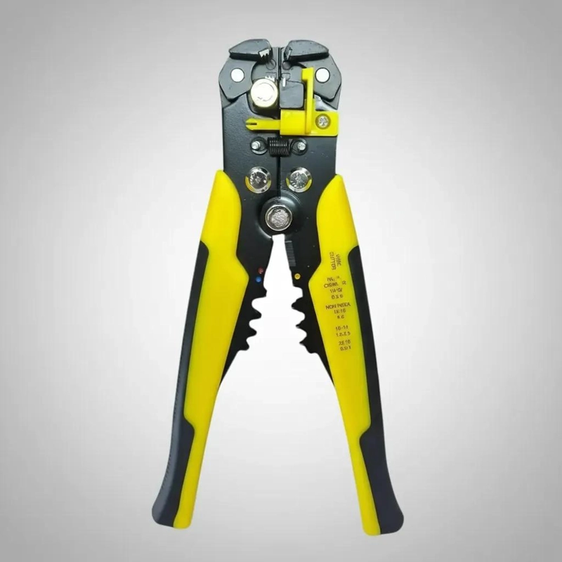 ALICATE CRIMPADOR MULTIFUNCIONAL AMARILLO Y NEGRO - 6