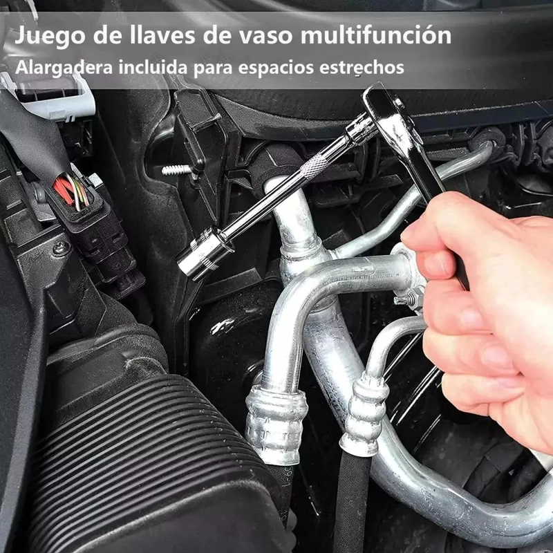 JUEGO DE HERRAMIENTAS MECANICAS MANUALES CON CAJA DE TRANSPORTE - 5